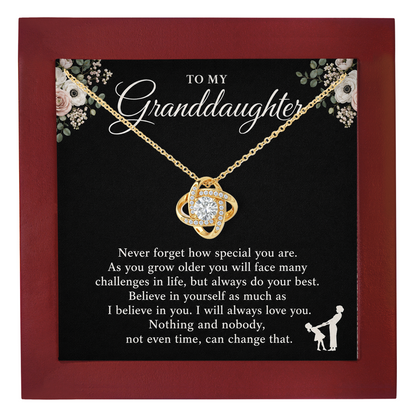 Granddaughter Necklace from Grandma or Grandpa Birthday Gift