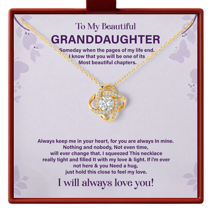 Granddaughter Necklace from Grandma or Grandpa Birthday Gift