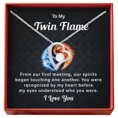 To My Twin Flame My Eyes Understood Who You Necklace Gift