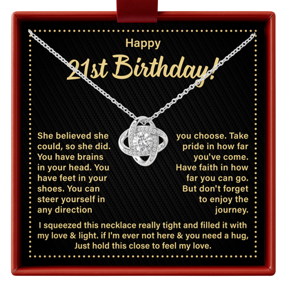 21st Birthday Necklace for Her