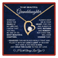 To My Beautiful Granddaughter Necklace - Birthday, Graduation & Christmas Gift