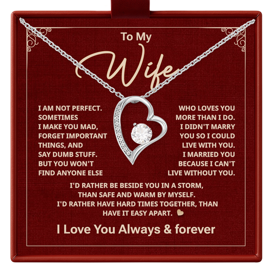 Wife Necklace from Husband Valentine’s Day Gift for Wife
