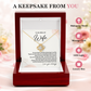 Christian Wife Love Knot Necklace from Husband Anniversary Gift