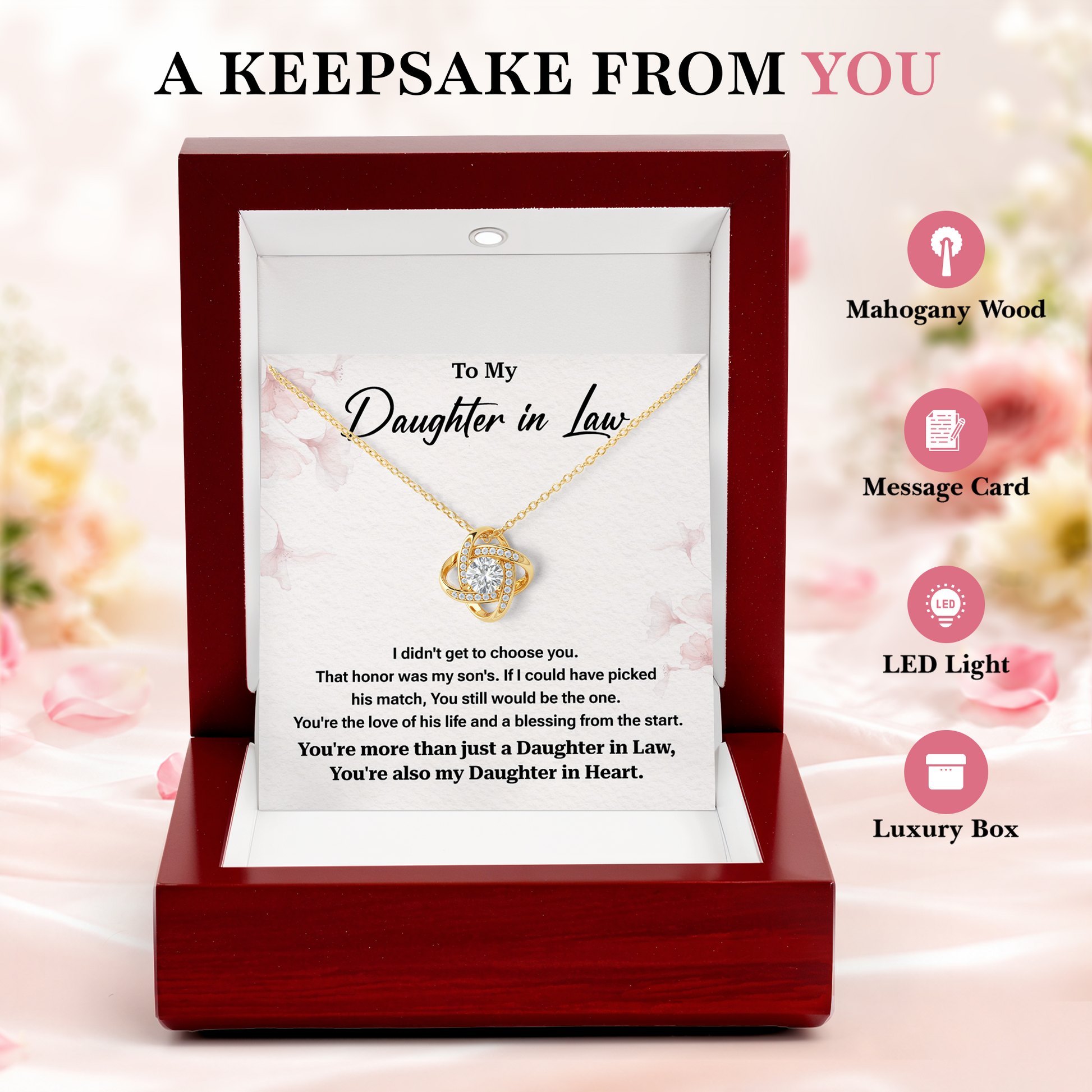 Daughter in Law Necklace from Mother in Law Wedding Gift