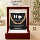 Para Mi Hijo Cuban Chain from Dad Graduation Gift for Son