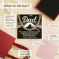 To My Dad Cuban Link Chain Meaningful Gift for Father from Son or Daughter, Father's Day, Dad Appreciation Jewelry