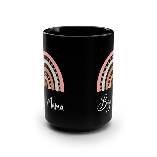Boy mama Black Mug 15oz