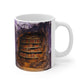3D Bookshelf Ceramic white Mug 11oz