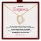 Collar con corazón para la esposa, regalo del esposo para el Día de San Valentín