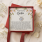 To My Amazing Bestie Necklace Gift with Note on Friendship Day