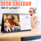 2026 Desk Calendar Family Photo Table Calendar, January-December Planner