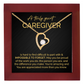 Caregiver Heart Necklace Thank You Gift for Her
