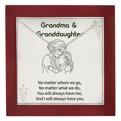 Grandma Granddaughter Necklace Birthday Gift from Grandma