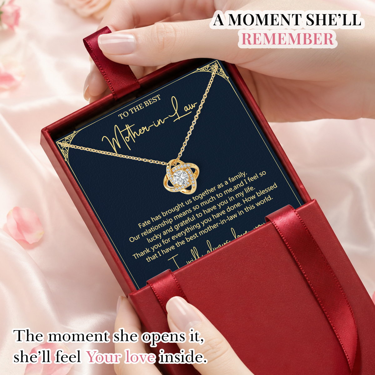 Mother in Law Necklace Gift Daughter in Law Appreciation
