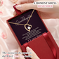 To My Granddaughter Heart Necklace from Grandma Birthday Gift