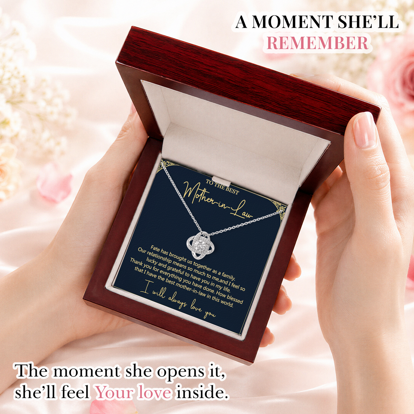 Mother in Law Necklace Gift Daughter in Law Appreciation