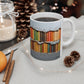 3D Bookshelf Ceramic white Mug 11oz
