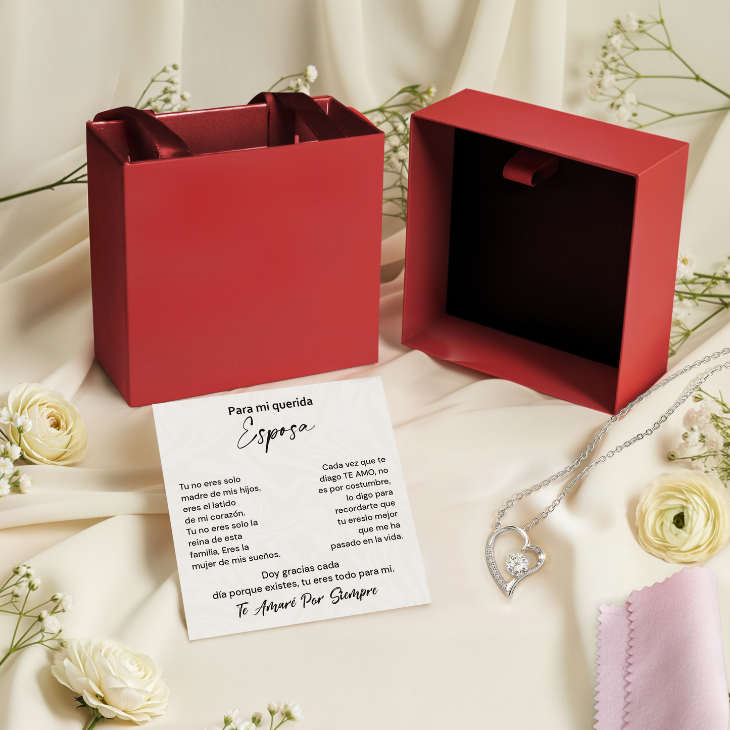 Collar Para Mi Querida Esposa - Regalo Romántico de Aniversario y Amor