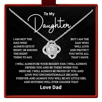 Dad to Daughter Necklace Gift Meaningful Father Daughter Jewelry
