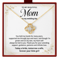 Mom Necklace on Wedding Day Mother Daughter Wedding Gift