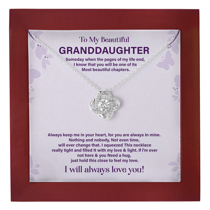 Granddaughter Necklace from Grandma or Grandpa Birthday Gift