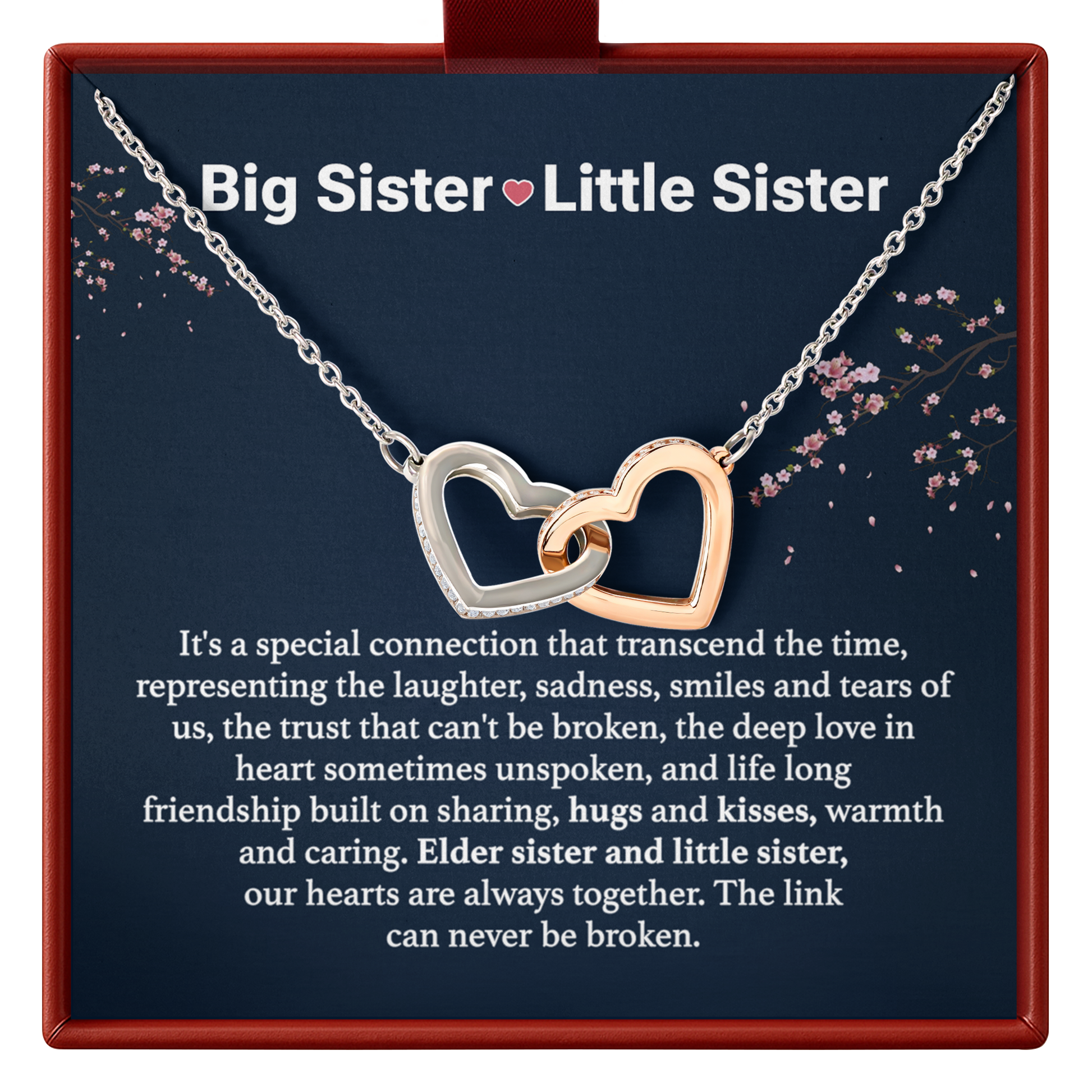 Big Sister Little Sister Necklace Gift Sister Bond Jewelry