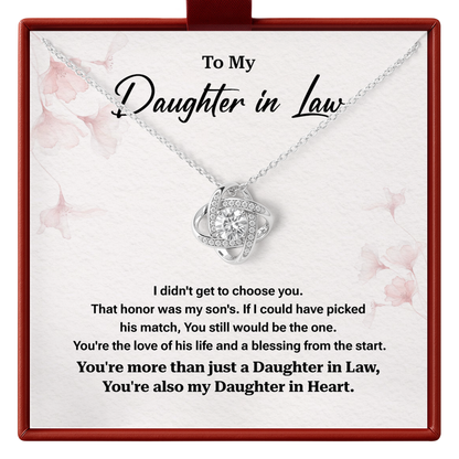 Daughter in Law Necklace from Mother in Law Wedding Gift