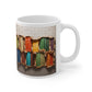 3D Bookshelf Ceramic white Mug 11oz