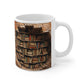 3D Bookshelf Ceramic white Mug 11oz