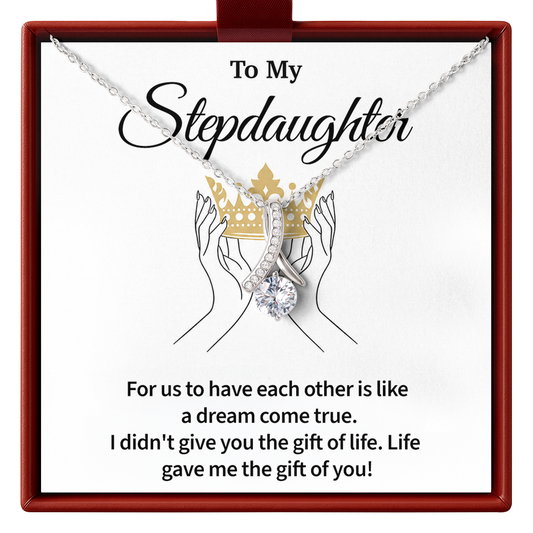 Stepdaughter Necklace from Stepmom Birthday Gift