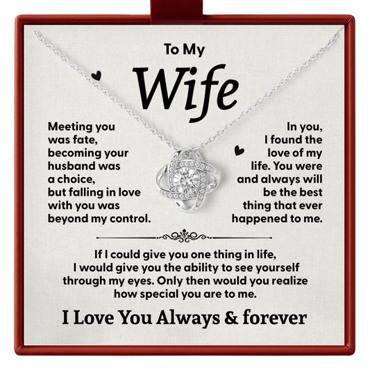 Wife Necklace from Husband Anniversary Gift for Wife