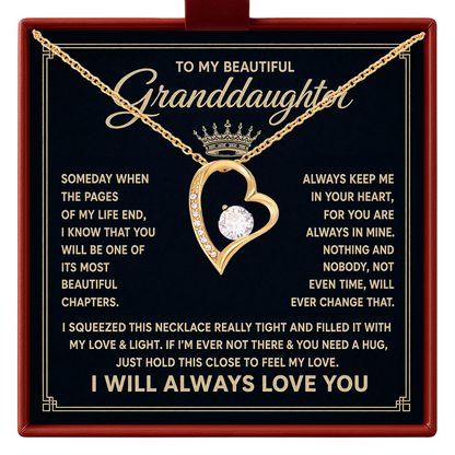 Granddaughter Necklace from Grandparents Birthday Gift
