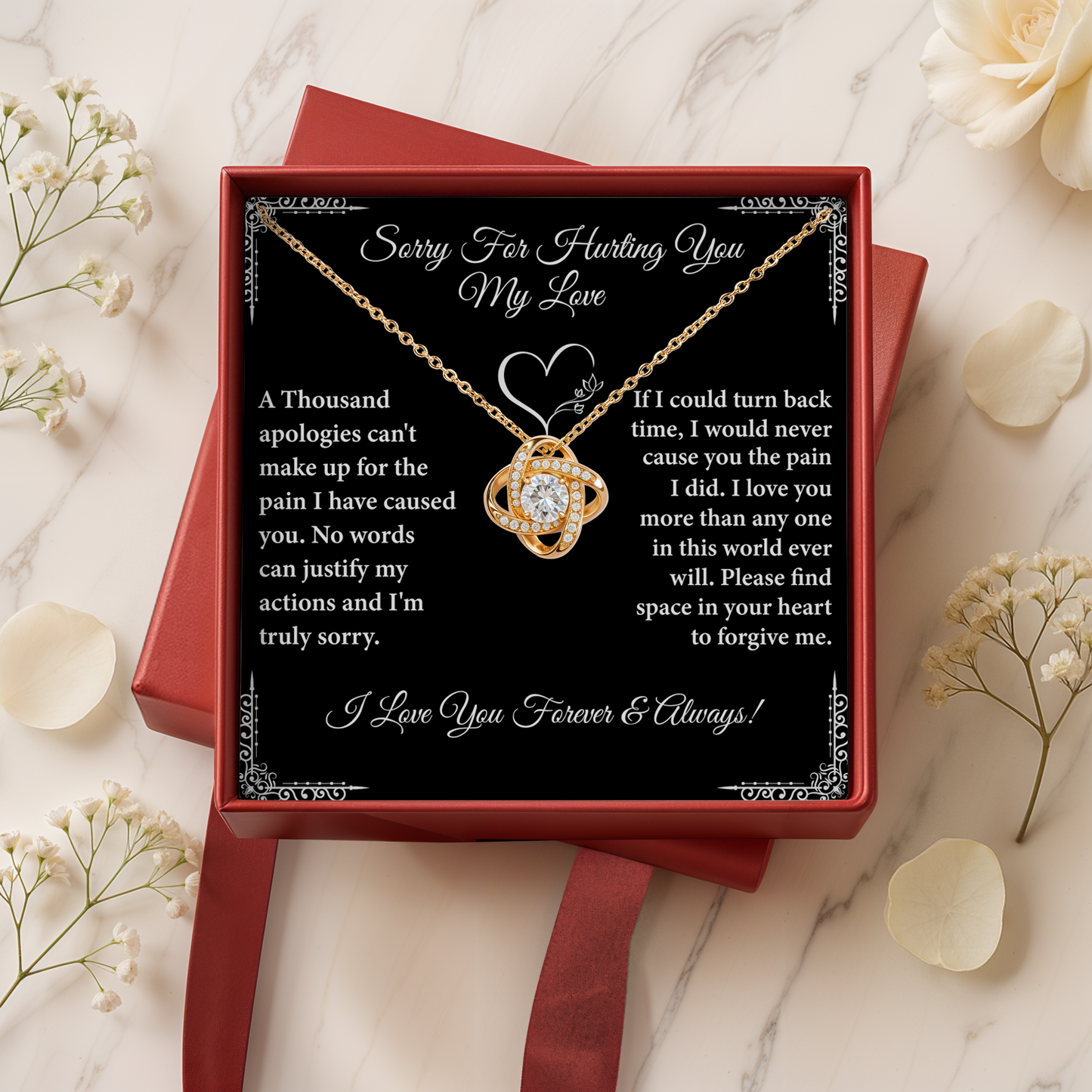 Sorry For Hurting You My Love Necklace Gift