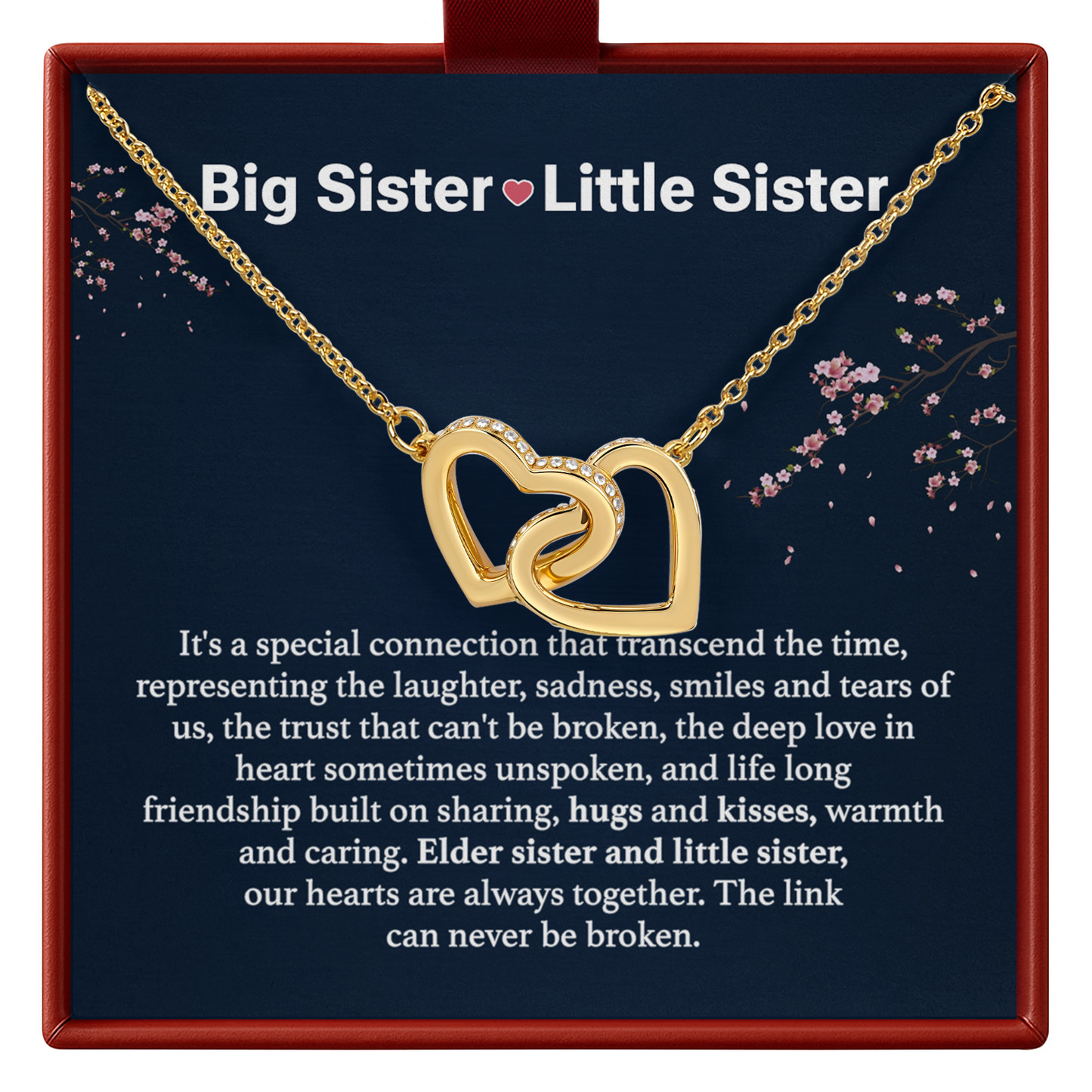 Big Sister Little Sister Necklace Gift Sister Bond Jewelry