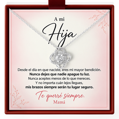 Spanish Daughter Necklace from Mom A Mi Hija Graduation Gift