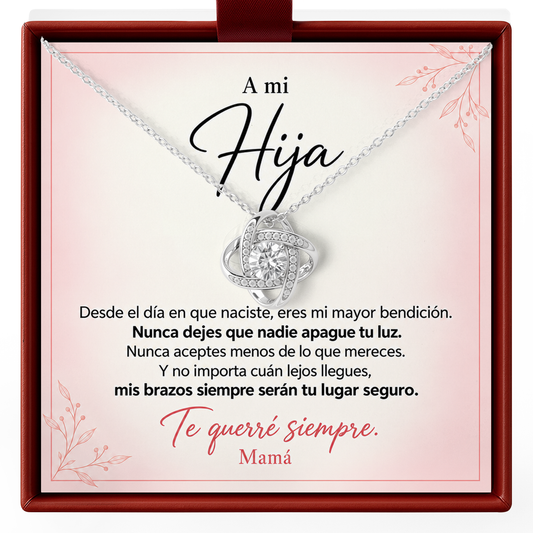 Spanish Daughter Necklace from Mom A Mi Hija Graduation Gift