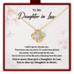 Daughter in Law Necklace from Mother in Law Wedding Gift