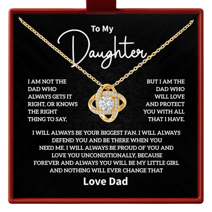 Dad to Daughter Necklace Gift Meaningful Father Daughter Jewelry