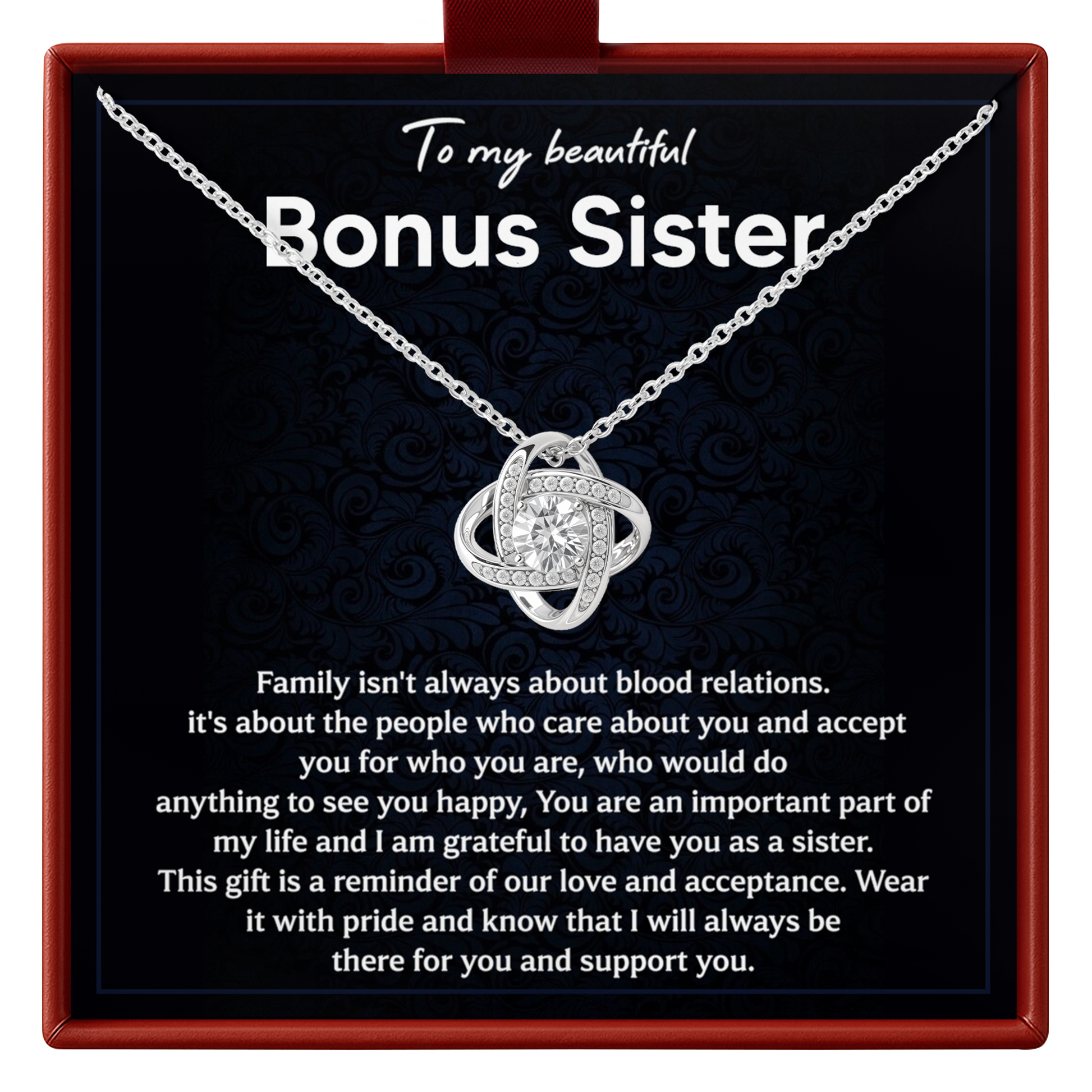 Bonus Sister Necklace Gift Special Sister Appreciation Jewelry