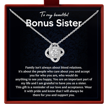 Bonus Sister Necklace Gift Special Sister Appreciation Jewelry