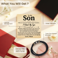 Son Leather Bracelet from Mom