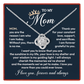To My Mom Forever Love Necklace, Meaningful Gift for Mother with Message Card