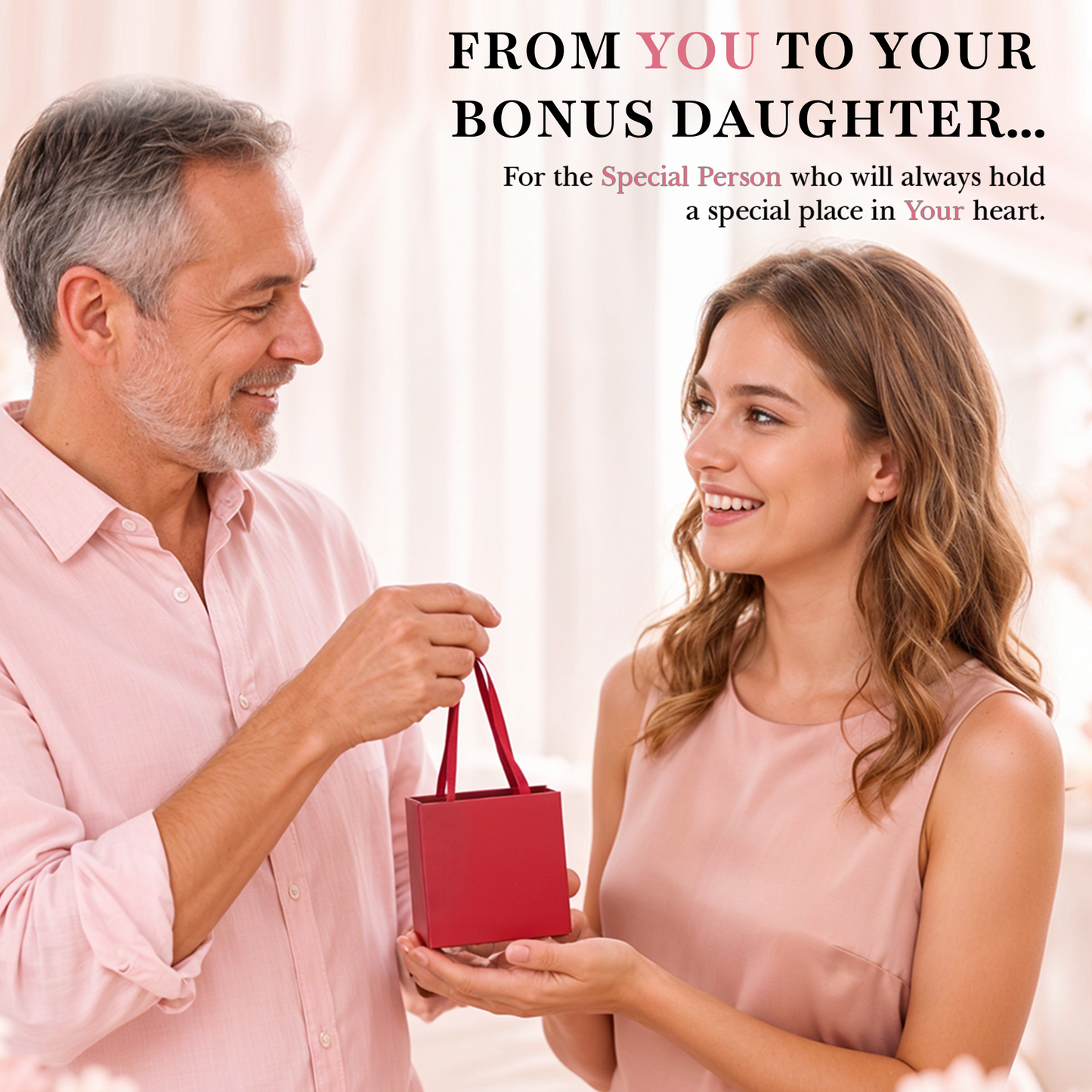 Bonus Daughter Necklace Gift, Sentimental Family Jewelry