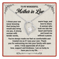 To My Wonderful Mother in Law Necklace, Heart Pendant Gift from Daughter-in-Law
