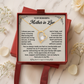 To My Wonderful Mother in Law Necklace, Heart Pendant Gift from Daughter-in-Law
