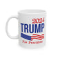 2024 Trump For President, white Mug, (11oz, 15oz)