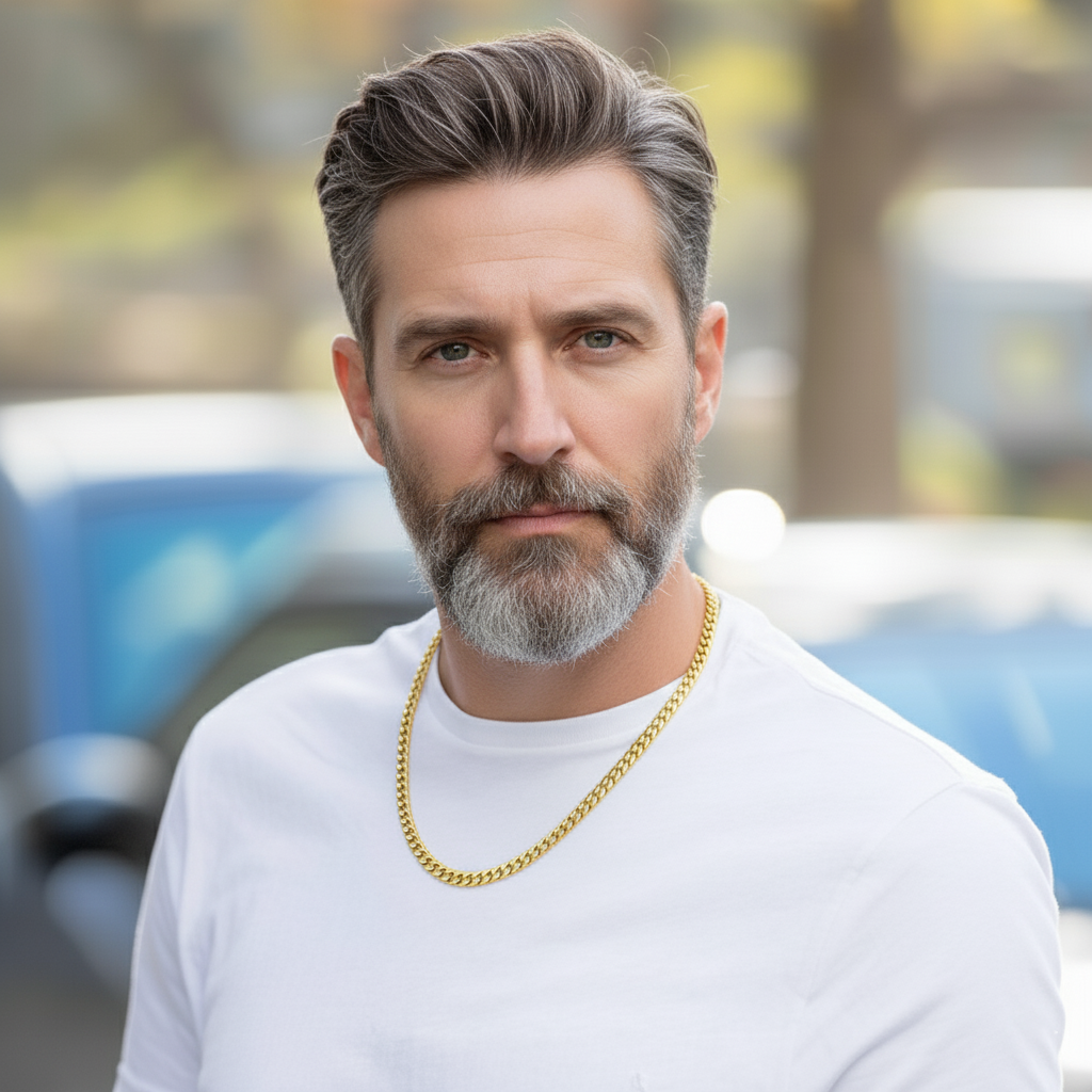 To My Husband Cuban Link Chain, Romantic Gift for Husband, Anniversary Gift from Wife, Meaningful Jewelry for Him