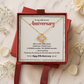 40th Anniversary Necklace for Wife Ruby Anniversary Gift from Husband with Forever Love Message Card