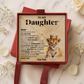 To My Daughter Necklace from Dad - Meaningful Father Daughter Jewelry