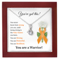 You’ve Got This Orange Ribbon Necklace Warrior Strength Gift for Her